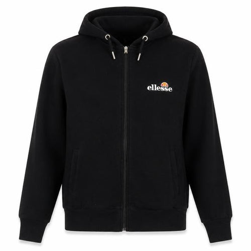 ellesse Womens Black  Cotton Full Zip Hoodie Size 4  Zip
