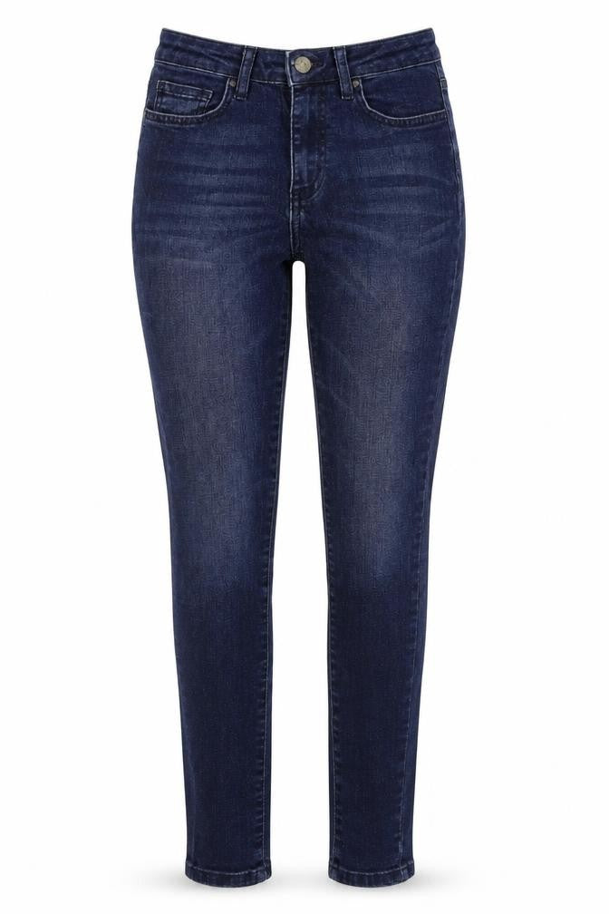 Savida Womens Blue  Cotton Skinny Jeans Size 8 L29 in Regular Zip