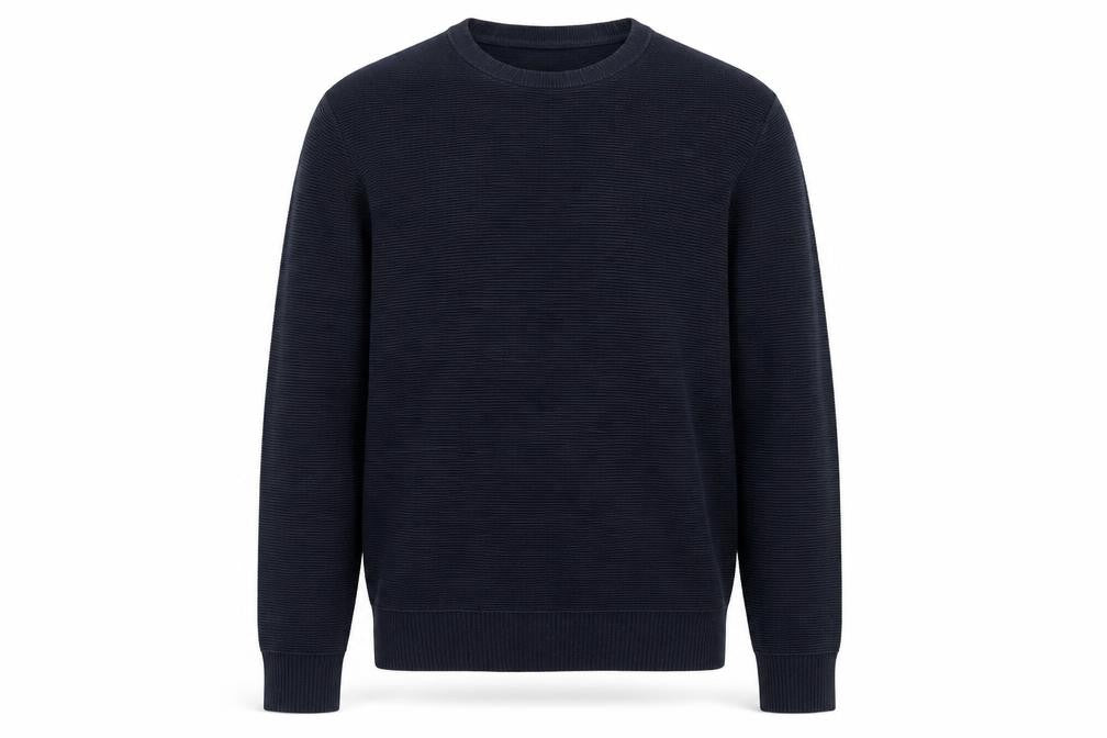 club manaco Mens Blue Crew Neck  Cotton Pullover Jumper Size XS