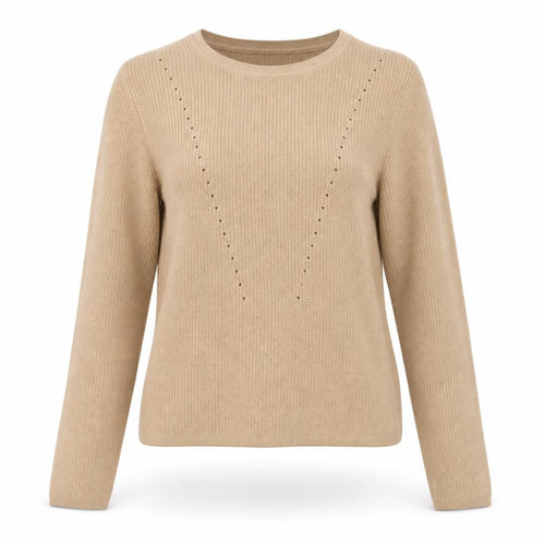Dorothy Perkins Womens Brown Scoop Neck  Acrylic Pullover Jumper Size 6