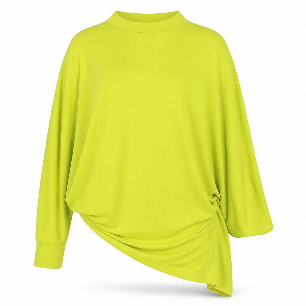 River Island Womens Yellow High Neck  Polyester Pullover Jumper Size 8
