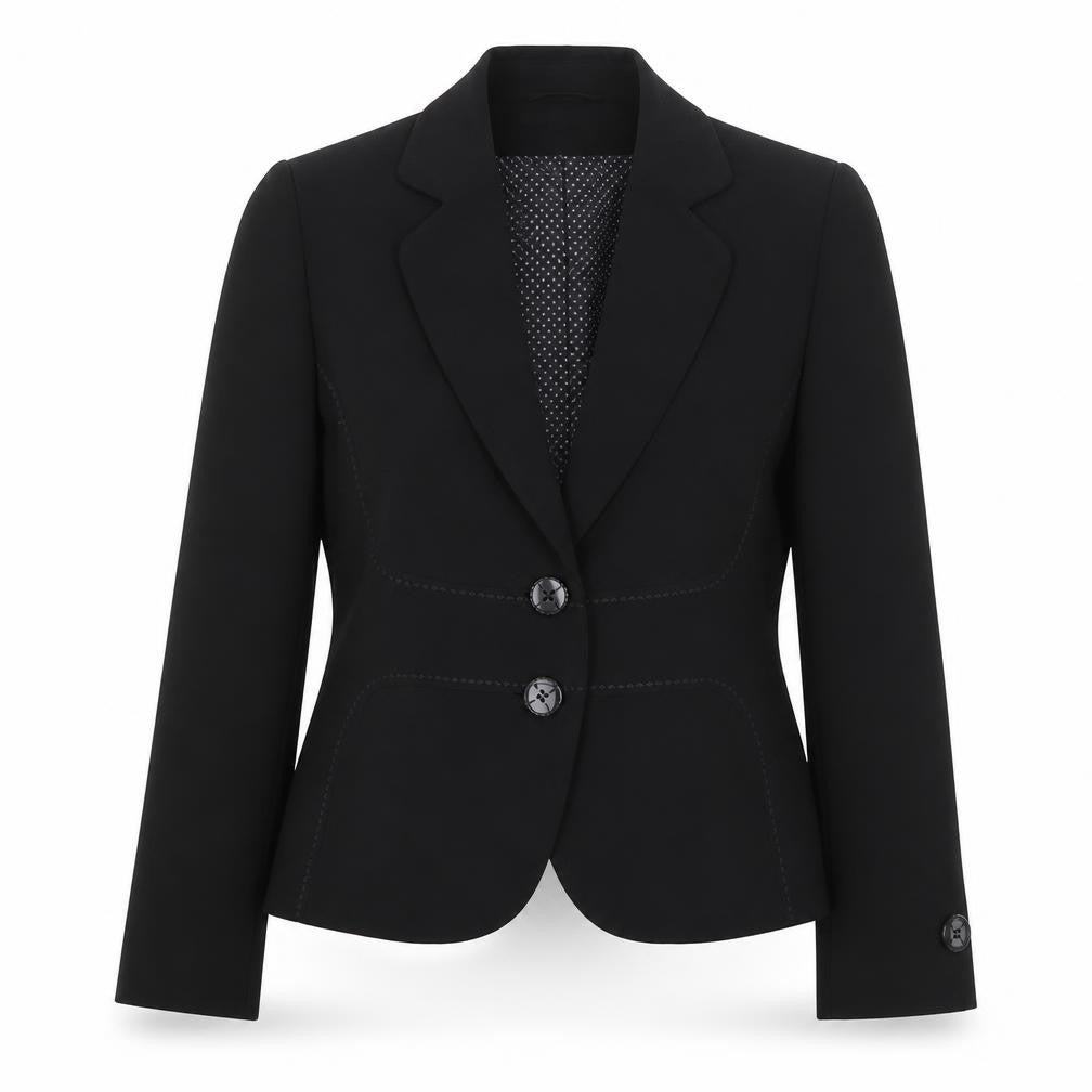 Marks & Spencer Womens Black  Polyester Jacket Blazer Size 8