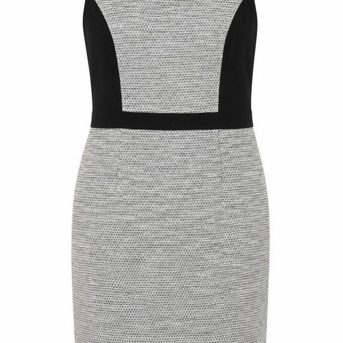 John Lewis  Womens Grey  Cotton Sheath  Size 12  Round Neck