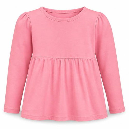 Cubic Girls Pink  Viscose Tunic T-Shirt Size 10 Years Round Neck