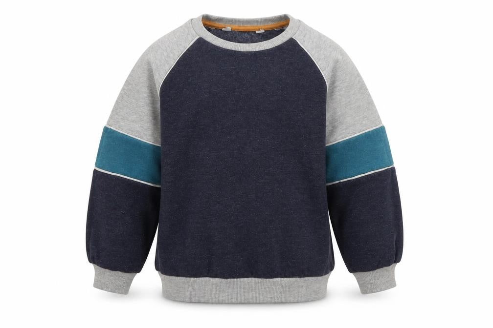 Very Girls Blue Round Neck  Cotton Pullover Jumper Size 5-6 Years