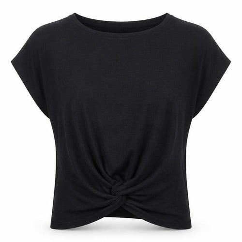 New Look Womens Black  Polyester Jersey T-Shirt Size M Crew Neck