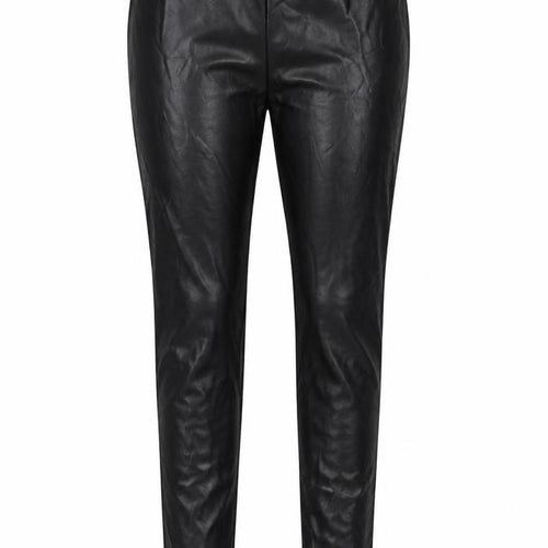 PRETTY LITTLE THING  Womens Black  Polyurethane Jegging Trousers Size 8 L35 in Regular