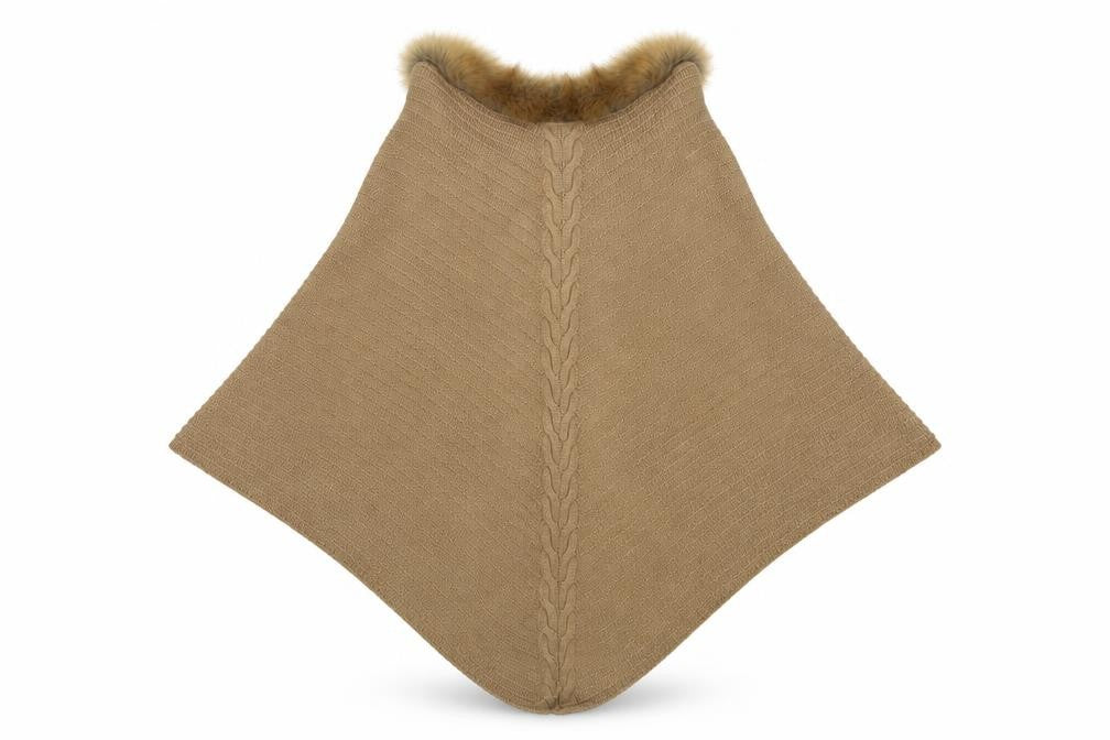 Front view of New Look women’s brown poncho one size
