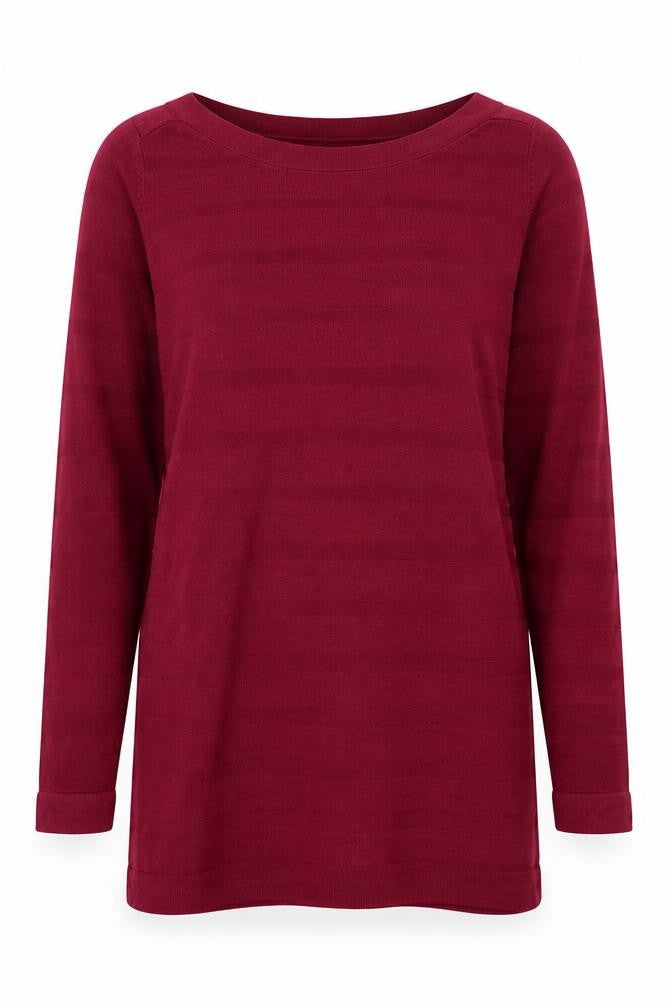 Marks and Spencer Womens Purple Boat Neck  Acrylic Pullover Jumper Size 12