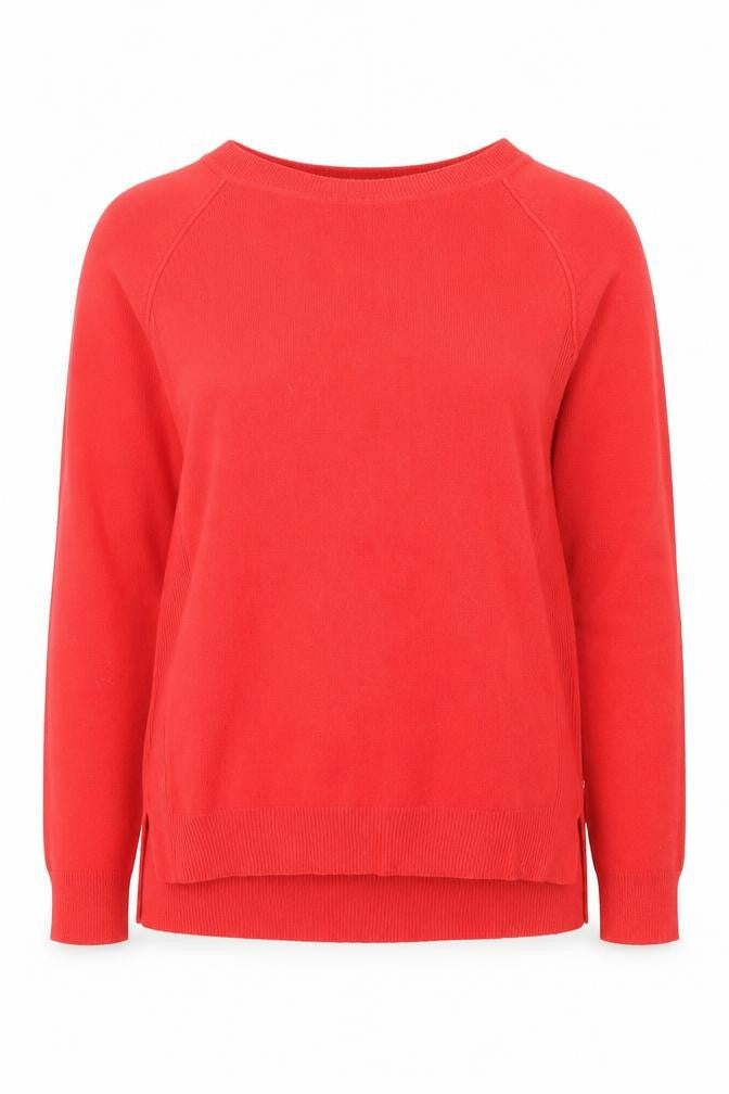 Primark Womens Red Collared  Acrylic Pullover Jumper Size S