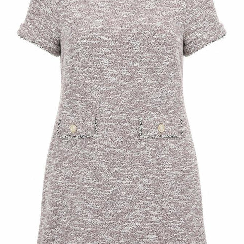 Dorothy Perkins Womens Pink  Polyester Bodycon  Size 18  Boat Neck Zip