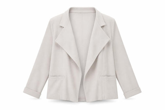 Front view of Wallis women’s beige v-neck polyester cardigan jumper, size UK 12
