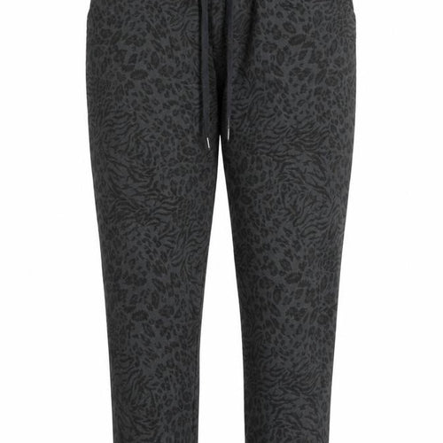 Preworn Womens Green Animal Print Nylon Chino Trousers Size 10 L25 in Regular