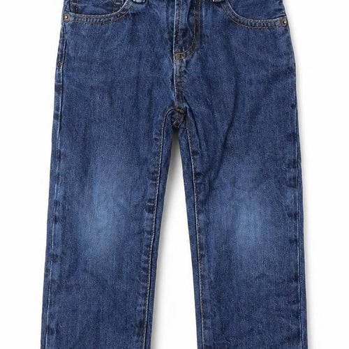 Gap Girls Blue  Cotton Straight Jeans Size 3 Years  Regular