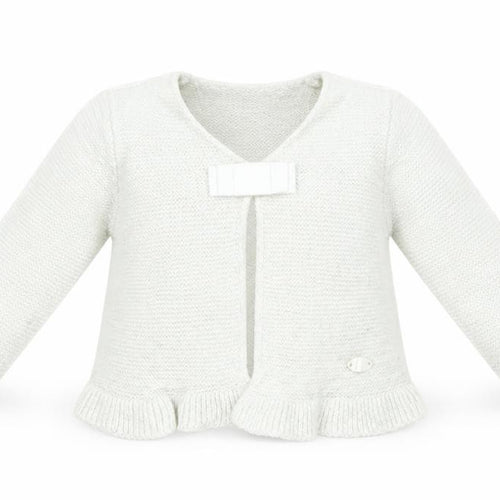 United Colors of Benetton Girls Silver  Viscose Cardigan Jumper Size 9-12 Months