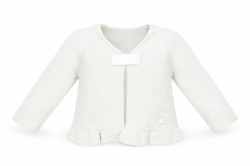 United Colors of Benetton Girls Silver  Viscose Cardigan Jumper Size 9-12 Months