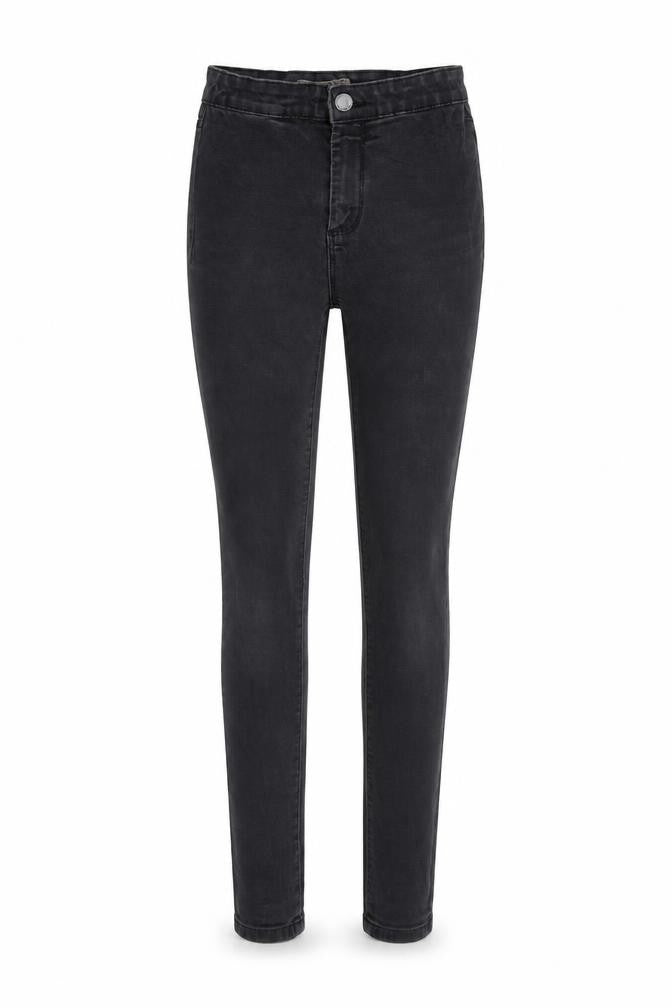 Denim & Co. Womens Black  Cotton Straight Jeans Size 6 L31 in Regular Zip