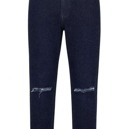 Lasula Womens Blue  Cotton Straight Jeans Size 8 L27 in Regular Zip