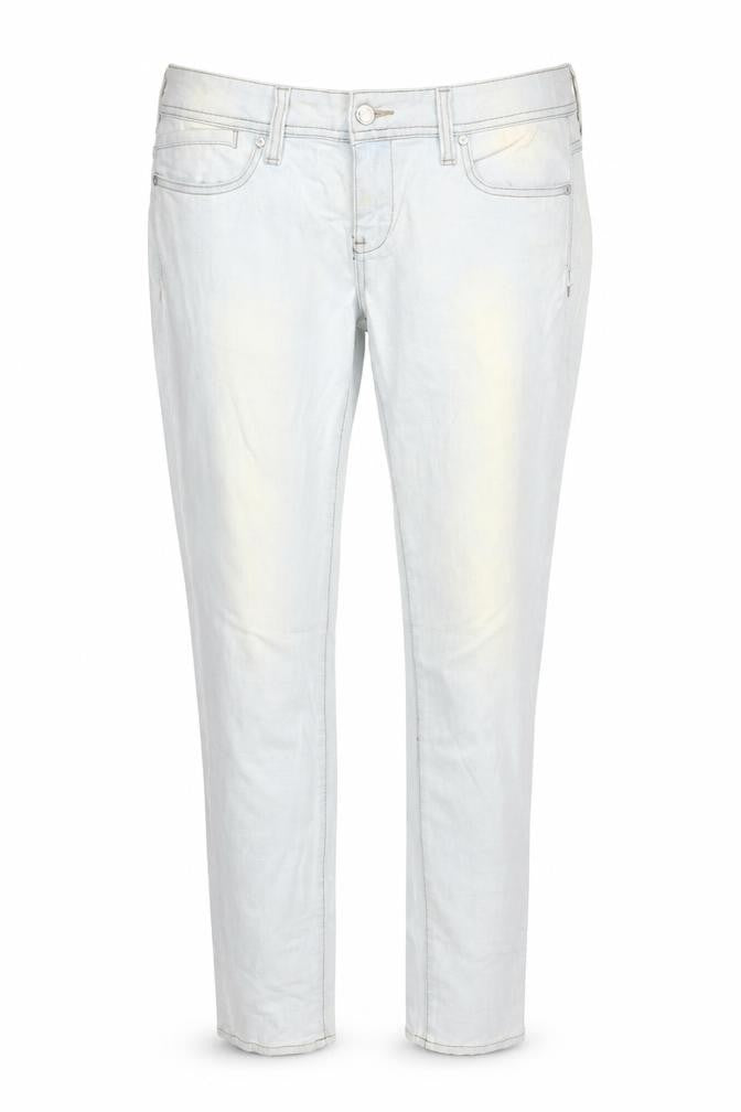 Mango Womens Blue Cotton Straight Jeans Size 10 L30 in Regular Zip