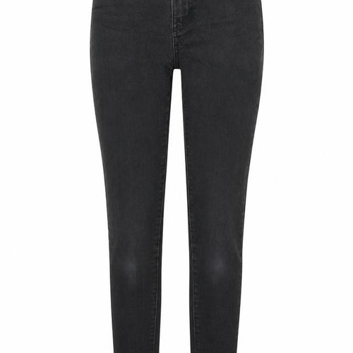 Denim & Co. Womens Black  Cotton Straight Jeans Size 4 L28 in Regular Zip