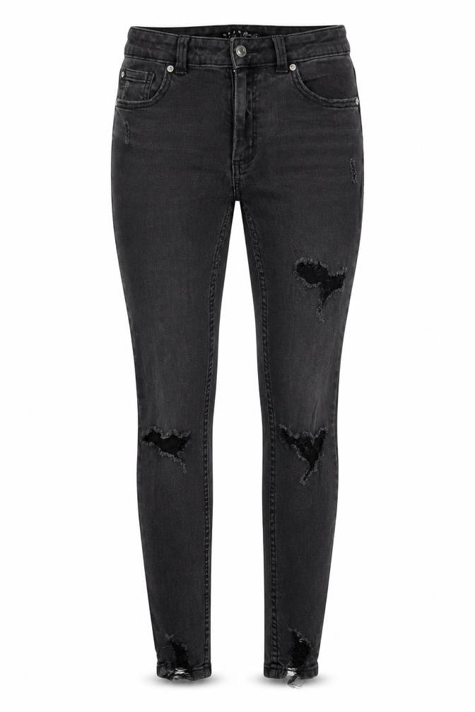 Denim Co Womens Grey  Cotton Skinny Jeans Size 10 L27 in Regular Button