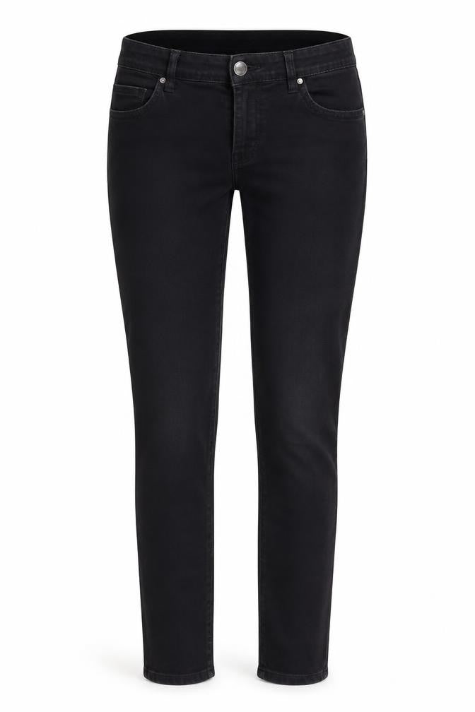 Denim CO Womens Black  Cotton Skinny Jeans Size 8 L29 in Regular Button