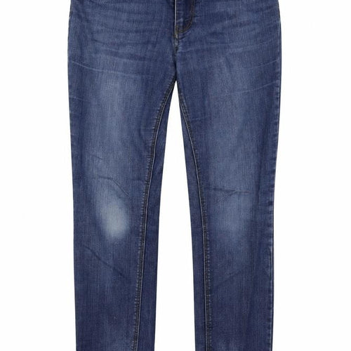 Only Womens Blue  Cotton Skinny Jeans Size M L28 in Regular Button