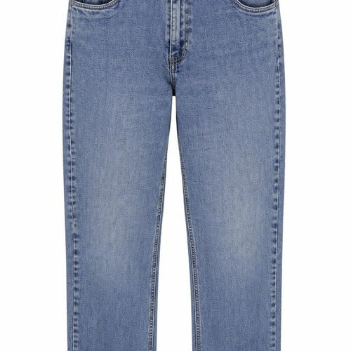 ELLE Womens Blue  Cotton Straight Jeans Size 32 in L24 in Regular Button