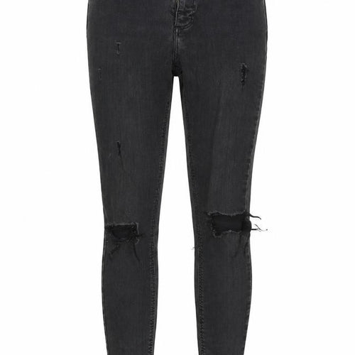 Denim Co Womens Black  Cotton Skinny Jeans Size 6 L28 in Regular Button