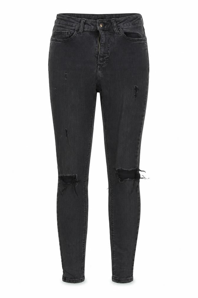 Denim Co Womens Black  Cotton Skinny Jeans Size 6 L28 in Regular Button