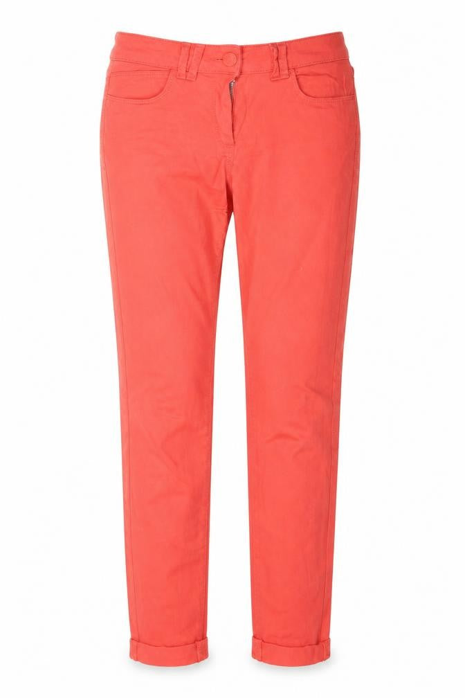 Marks and Spencer Womens Red  Cotton Jegging Jeans Size 8 L29 in Regular Button