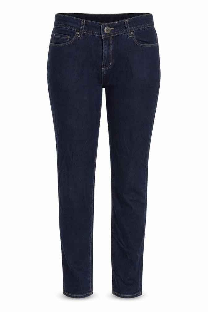 Denim & Co. Womens Blue  Cotton Skinny Jeans Size 12 L33 in Regular Button