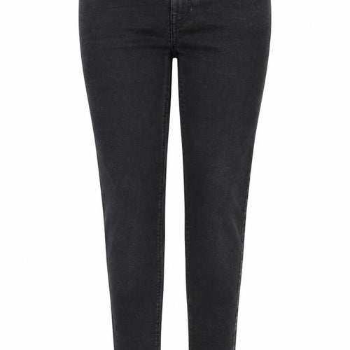 George Womens Black  Cotton Skinny Jeans Size 12 L27 in Regular Button