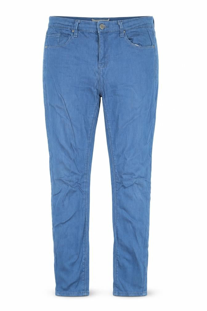 Topshop Womens Blue  Cotton Skinny Jeans Size 28 in L30 in Slim Zip