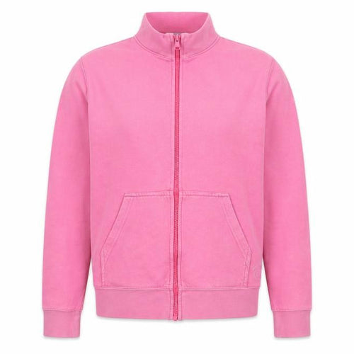Air Womens Pink  Cotton Full Zip Sweatshirt Size 12  Zip