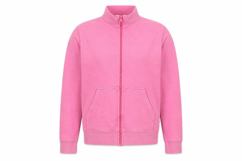 Air Womens Pink  Cotton Full Zip Sweatshirt Size 12  Zip