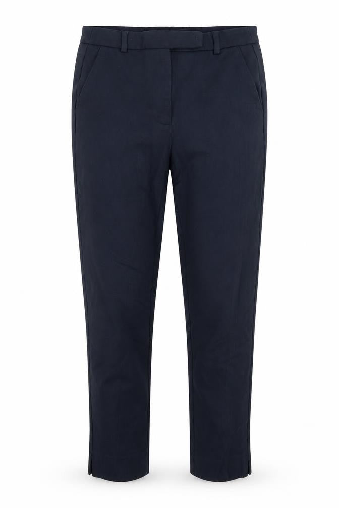 Marks and Spencer Womens Blue  Viscose Trousers  Size 10 L24 in Regular Hook & Eye