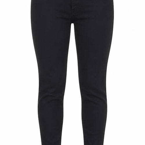 Denim & Co. Womens Black  Cotton Skinny Jeans Size 6 L29 in Regular Button