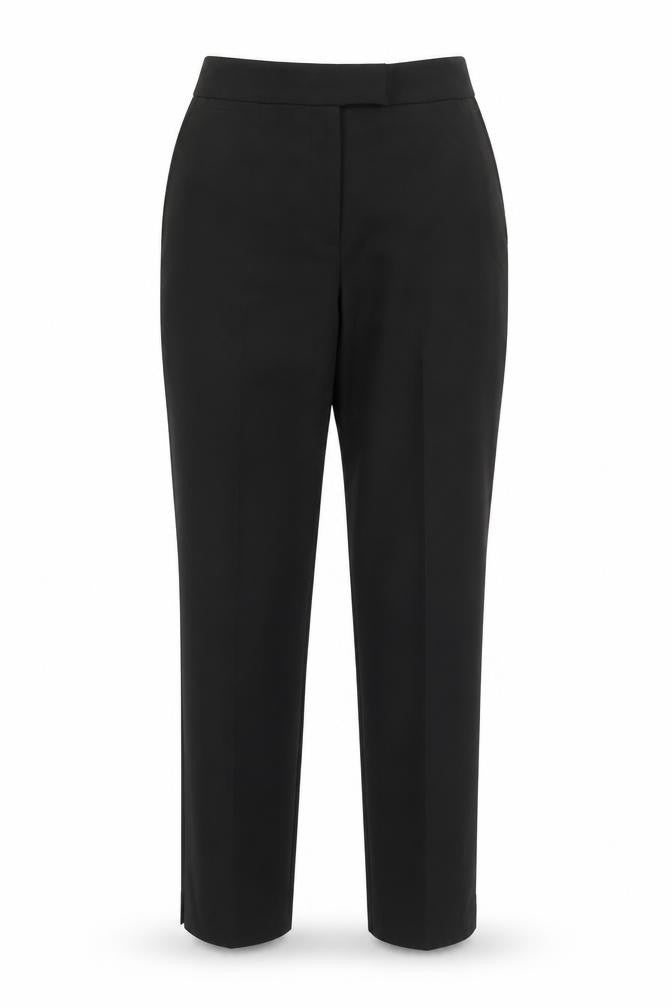 Topshop Womens Black  Polyester Carrot Trousers Size 8 L24 in Regular