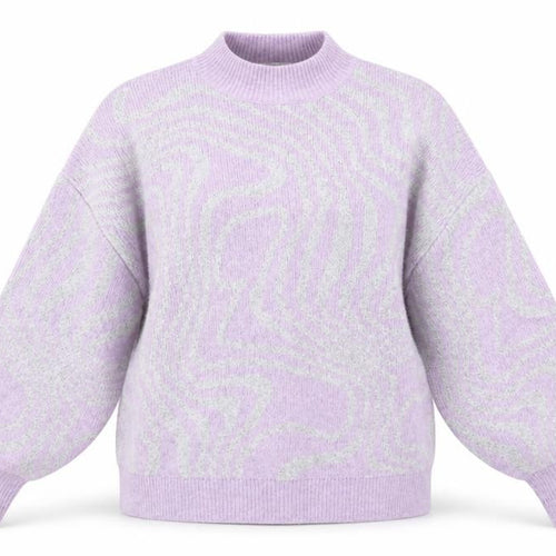 George Womens Purple Crew Neck Animal Print Polyester Pullover Jumper Size M   - 12/14