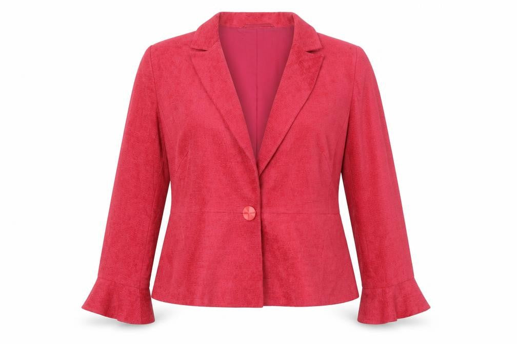 Country Casuals Womens Pink  Viscose Jacket Blazer Size 14