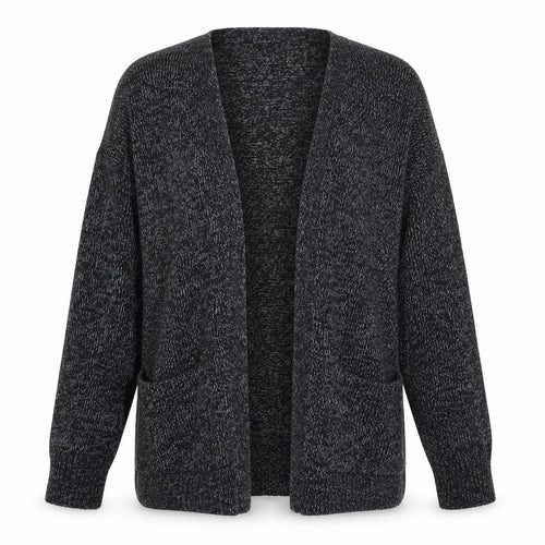 Divided by H&M Womens Grey V-Neck  Acrylic Cardigan Jumper Size S