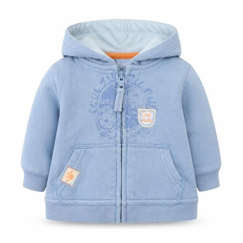 Cherokee Boys Blue  Cotton Full Zip Jumper Size 0-3 Months  Zip