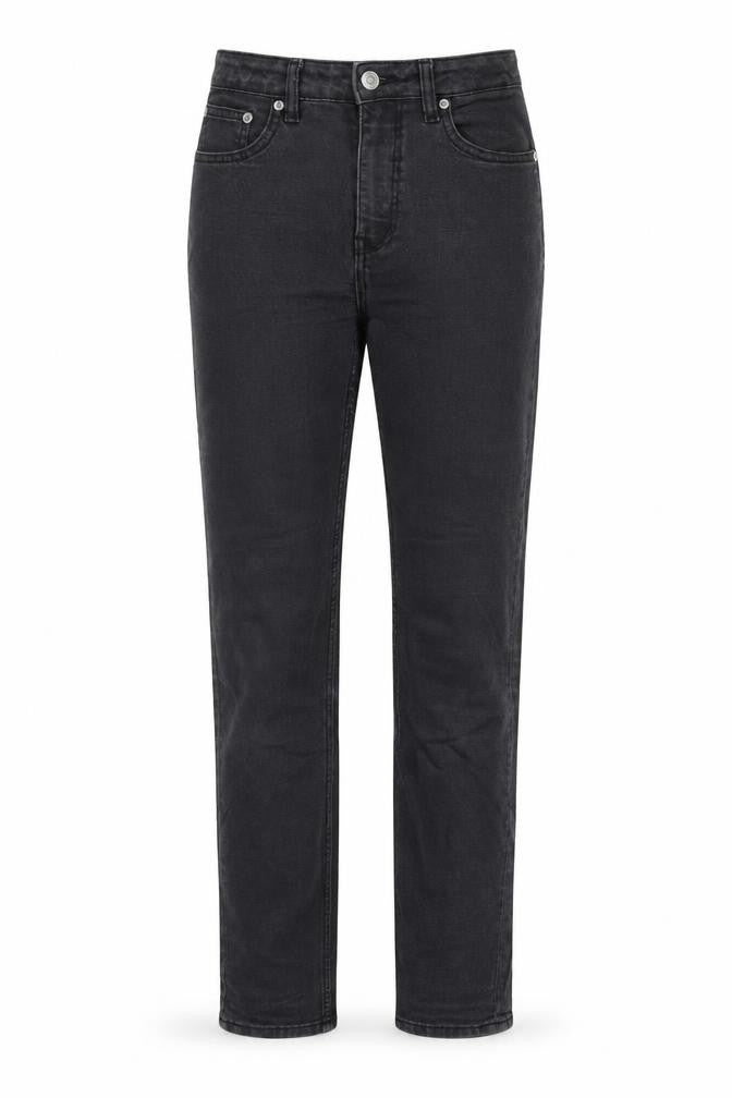 Weekday Womens Black  Cotton Straight Jeans Size 28 in L29 in Regular Zip