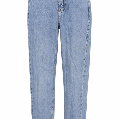 Denim & Co. Womens Blue  Cotton Straight Jeans Size 4 L27 in Regular Zip