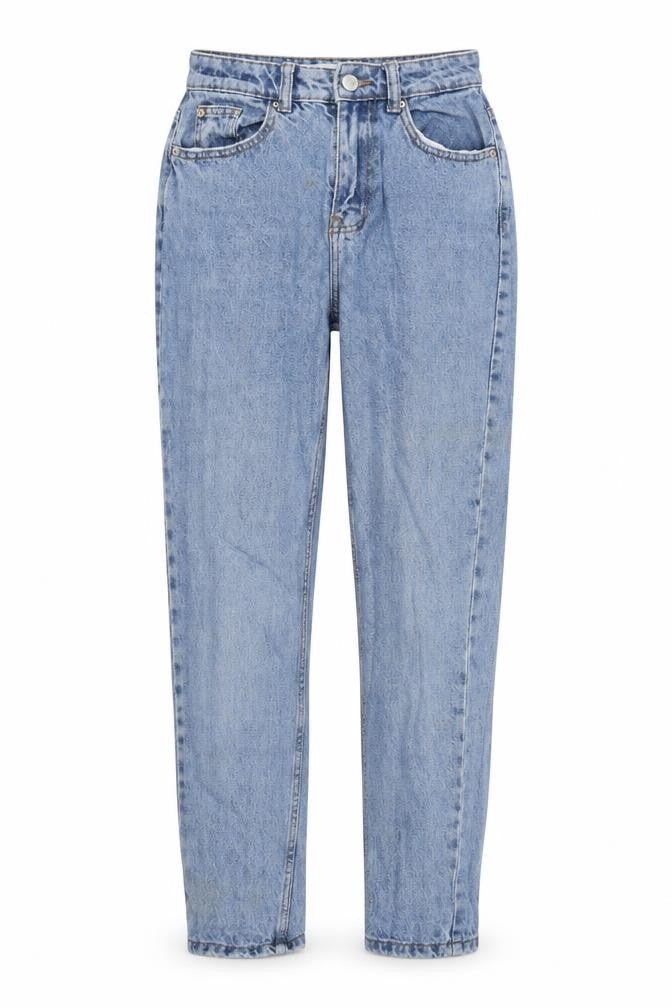 Denim & Co. Womens Blue  Cotton Straight Jeans Size 4 L27 in Regular Zip