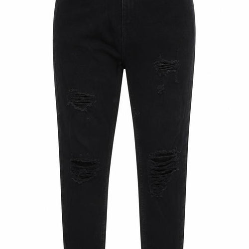 Denim & Co. Womens Black  Cotton Straight Jeans Size 12 L29 in Regular Zip