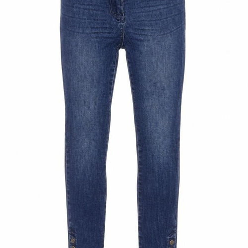 NEXT Womens Blue  Cotton Skinny Jeans Size 10 L29 in Regular Zip
