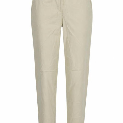 H&M Womens Beige  Cotton Tapered Jeans Size 8 L29 in Regular Button
