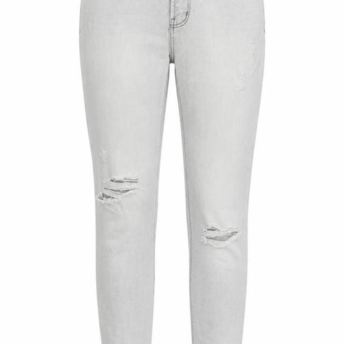 Stradivarius Womens Grey  Cotton Skinny Jeans Size 10 L27 in Regular Button